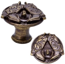 Carpe Diem Cabinet Knobs - 8071  1 5/8"  - Classic boots with cowboy hat 