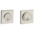 Baldwin<br />8221 IN STOCK - Contemporary Square Double Cylinder Deadbolt for 2 1/8" Door Prep Quick Ship