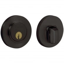 Baldwin - 8244.402 - CONTEMPORARY DEADBOLT FOR 2 1/8" DOOR PREP - DISTRESSED OIL RUBBED BRONZE 8244402