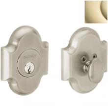 Baldwin - 8252.003 - ARCHED DEADBOLT FOR 2 1/8" DOOR PREP - LIFETIME POLISHED BRASS 8252003