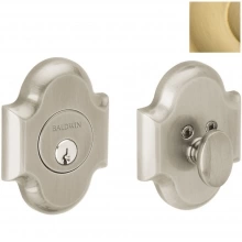 Baldwin - 8252.044 - ARCHED DEADBOLT FOR 2 1/8" DOOR PREP - LIFETIME SATIN BRASS 8252044 Baldwin - 8252.044 - ARCHED DEADBOLT FOR 2 1/8" DOOR PREP - LIFETIME SATIN BRASS 8252044