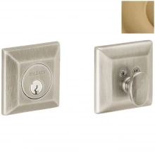 Baldwin - 8254.033 - SQUARED DEADBOLT FOR 2 1/8" DOOR PREP - VINTAGE BRASS 8254033 Baldwin - 8254.033 - SQUARED DEADBOLT FOR 2 1/8" DOOR PREP - VINTAGE BRASS 8254033