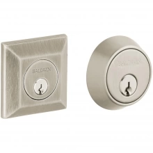 Baldwin - 8255 IN STOCK - Squared Double Cylinder Deadbolt for 2 1/8" Door Prep Quick Ship