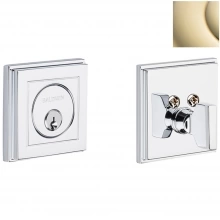 Baldwin - 8260.003 - HOLLYWOOD HILLS DEADBOLT FOR 2 1/8" DOOR PREP - LIFETIME POLISHED BRASS 8260003
