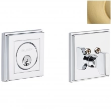 Baldwin - 8260.044 - HOLLYWOOD HILLS DEADBOLT FOR 2 1/8" DOOR PREP - LIFETIME SATIN BRASS 8260044 Baldwin - 8260.044 - HOLLYWOOD HILLS DEADBOLT FOR 2 1/8" DOOR PREP - LIFETIME SATIN BRASS 8260044