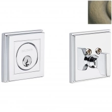 Baldwin - 8260.050 - HOLLYWOOD HILLS DEADBOLT FOR 2 1/8" DOOR PREP - SATIN BRASS AND BLACK 8260050 Baldwin - 8260.050 - HOLLYWOOD HILLS DEADBOLT FOR 2 1/8" DOOR PREP - SATIN BRASS AND BLACK 8260050