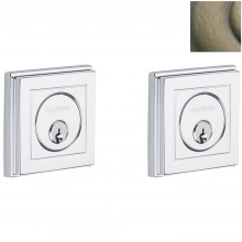 Baldwin - 8261.050 - HOLLYWOOD HILLS DOUBLE CYLINDER DEADBOLT FOR 2 1/8" DOOR PREP - SATIN BRASS AND BLACK 8261050 Baldwin - 8261.050 - HOLLYWOOD HILLS DOUBLE CYLINDER DEADBOLT FOR 2 1/8" DOOR PREP - SATIN BRASS AND BLACK 8261050