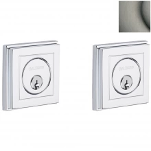 Baldwin - 8261.076 - HOLLYWOOD HILLS DOUBLE CYLINDER DEADBOLT FOR 2 1/8" DOOR PREP - LIFETIME (PVD) GRAPHITE NICKEL 8261076
