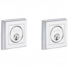 Baldwin - 8261.260 - HOLLYWOOD HILLS DOUBLE CYLINDER DEADBOLT FOR 2 1/8" DOOR PREP - POLISHED CHROME 8261260 Baldwin - 8261.260 - HOLLYWOOD HILLS DOUBLE CYLINDER DEADBOLT FOR 2 1/8" DOOR PREP - POLISHED CHROME 8261260