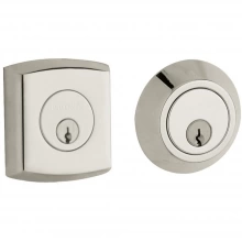 Baldwin - 8286.055 - SOHO DOUBLE CYLINDER DEADBOLT FOR 2 1/8" DOOR PREP - LIFETIME POLISHED NICKEL 8286055
