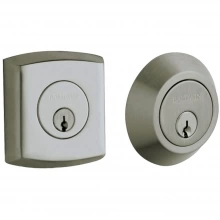 Baldwin - 8286.076 - SOHO DOUBLE CYLINDER DEADBOLT FOR 2 1/8" DOOR PREP - LIFETIME SATIN NICKEL 8286076