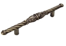 Carpe Diem Cabinet Knobs<br />832   5-1/2"  - Acanthus 3" c to c pull Romanesque style