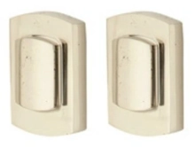 Emtek<br />8376 TWB - Tumbled White Bronze Ridgemont Style Plate and Flap Deadbolt Double Cylinder