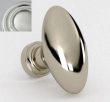 Water Street Brass - 8527-PC - 3/4" x 1-13/32" Hudson Oval Knob Polished Chrome Quick Ship Water Street Brass - 8527-PC - 3/4" x 1-13/32" Hudson Oval Knob Polished Chrome Quick Ship