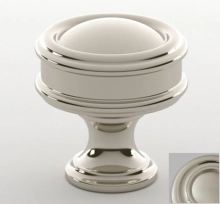 Water Street Brass - 8532-PN - 1-1/2" Port Royal Knob Polished Nickel Quick Ship Water Street Brass - 8532-PN - 1-1/2" Port Royal Knob Polished Nickel Quick Ship