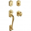 Baldwin<br />85327 DBLC - Bethpage Sectional Double Cylinder Handleset with Interior Knob 85327DBLC Quick Ship