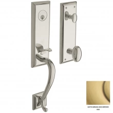 Baldwin - 85355.06 - STONEGATE EMERGENCY EGRESS HANDLESET - SATIN BRASS AND BROWN 85355060