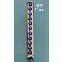 Carpe Diem Cabinet Knobs<br />870 CD - 870 Cache 3" c to c pull with center Swarovski Crystals