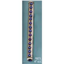 Carpe Diem Cabinet Knobs<br />871 CD - 871  Cache 4" c to c pull with center Swarovski Crystals