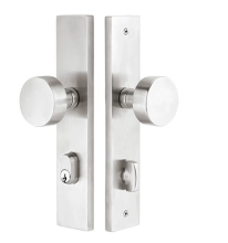 Emtek<br />9042 - Brushed Stainless Steel (SS) Stretto Sideplate (2"x10") - Dummy, Pair