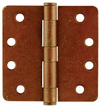 Emtek<br />92024  - HEAVY DUTY HINGE PAIR 4" x 4" (1/4" RADIUS)