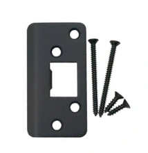 Emtek<br />93224 - HEAVY DUTY FULL LIP DEADBOLT STRIKEPLATE WITH FOUR SCREWS