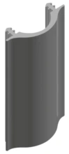 Hafele<br />940.00.531 - Edge Protection Profile, Hawa, accessories for wooden doors, sliding door fittings