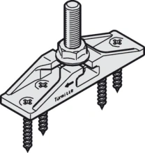 Hafele<br />940.40.022 - Two-Way Suspension Fitting, With M8 Hanger Bolt and Mounting Screws