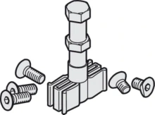 Hafele<br />940.40.035 - Lower Guide, with Mounting Screws
