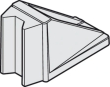 Hafele 940.40.052<br />Door Stop, Floor Mounted, Aluminum