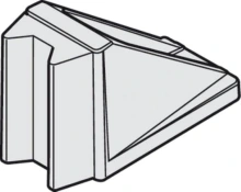 Hafele<br />940.40.052 - Door Stop, Floor Mounted, Aluminum