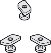 Hafele<br />940.40.099 - Fastening Bolts and Nuts, For Angle Profile, Junior 40
