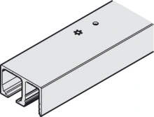 Hafele<br />940.40.606 - Upper Track, With Pocket, Aluminum, Anodized