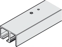 Hafele<br />940.40.606 - Upper Track, With Pocket, Aluminum, Anodized