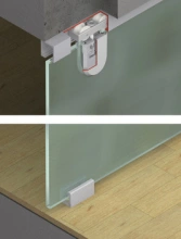 Hafele<br />940.41.008 - Sliding Door Hardware, Hawa Junior 40/GP, set