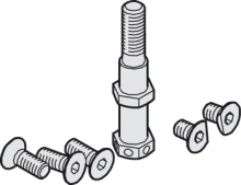 Hafele<br />940.41.022 - Suspension Bolt, M8, Including Mounting Screws