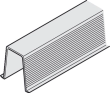 Hafele<br />940.41.130 - Guide Rail, 20 x 12 mm (13/16" x 1/2"), Glue-in
