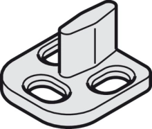 Hafele<br />940.42.031 - Floor Guide, Plastic, Gray