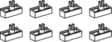 Hafele<br />940.67.404 - Spacer Plate Set, Plastic