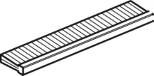 Hafele<br />940.67.676 - Track Seal, Black, Rubber