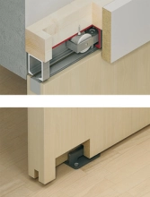 Hafele<br />940.80.004 - HAWA Junior 80/B, set for 1-leaf and 2-leaf wooden sliding doors