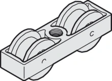 Hafele<br />940.80.012 - Running Gear, Double Rollers