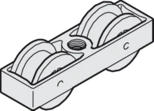 Hafele<br />940.80.012 - Running Gear, Double Rollers