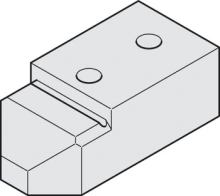 Hafele<br />940.80.035 - Track fixing block, For Hawa Junior 80 wall pocket solution