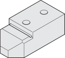 Hafele<br />940.80.035 - Track fixing block, For Hawa Junior 80 wall pocket solution