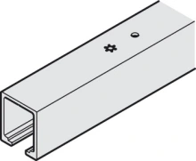 Hafele<br />940.80.200 - Upper Track, Pre-drilled, 2m Length