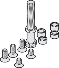 Hafele<br />940.81.023 - M10 Suspension Bolt, and mounting screws