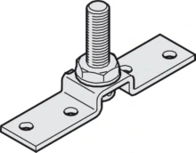 Hafele<br />940.81.028 - Suspension Plate, Hawa Junior 80/Inox