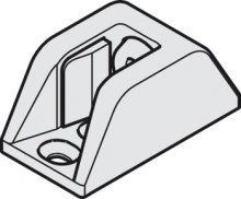 Hafele<br />940.82.075 - Centering Door Stop, For glass thickness 8, 10, 12 mm (5/16", 3/8", 1/2")