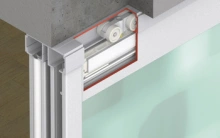 Hafele<br />941.00.001 - Sliding Door Hardware, Hawa Divido 100 GRM, set